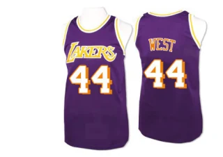 Men's Jerry West Los Angeles Lakers Purple Swingman Throwback Jersey