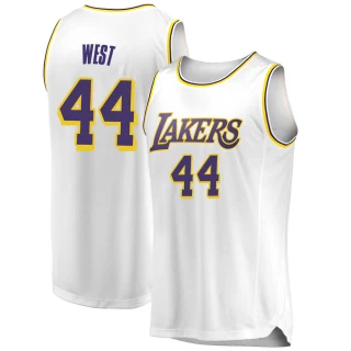Men's Jerry West Los Angeles Lakers White Swingman 2018/19 Jersey - Association Edition