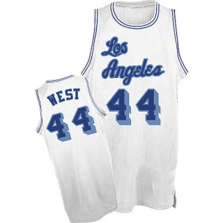 Men's Jerry West Los Angeles Lakers White Swingman Throwback Jersey