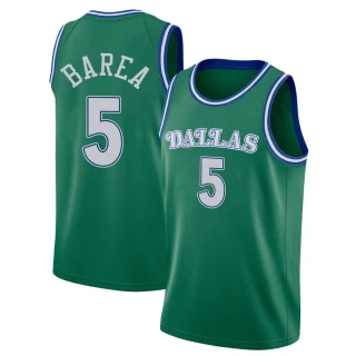 Men's J.J. Barea Dallas Mavericks Green Swingman 2020/21 Hardwood Classics Jersey
