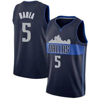 Men's J.J. Barea Dallas Mavericks Navy Swingman Jersey - Statement Edition