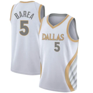 Men's J.J. Barea Dallas Mavericks White Swingman 2020/21 Jersey - City Edition