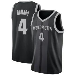 Men's Joe Dumars Detroit Pistons Black Swingman 2018/19 Jersey - City Edition