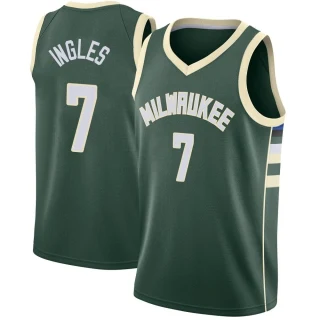 Men's Joe Ingles Milwaukee Bucks Green Swingman Jersey - Icon Edition