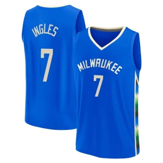 Men's Joe Ingles Milwaukee Bucks Royal Fast Break 2022/23 City Edition Jersey