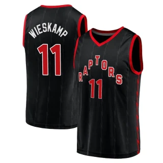 Men's Joe Wieskamp Toronto Raptors Black Fast Break 2020/21 Jersey - Statement Edition