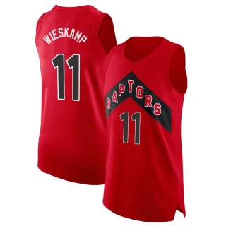 Men's Joe Wieskamp Toronto Raptors Red Authentic 2020/21 Jersey - Icon Edition