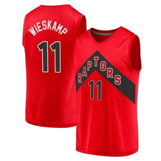 Men's Joe Wieskamp Toronto Raptors Red Fast Break 2020 Jersey - Icon Edition