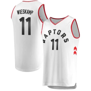 Men's Joe Wieskamp Toronto Raptors White Fast Break Jersey - Association Edition