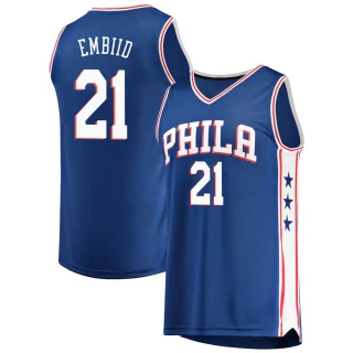 Men's Joel Embiid Philadelphia 76ers Royal Fast Break Jersey - Icon Edition