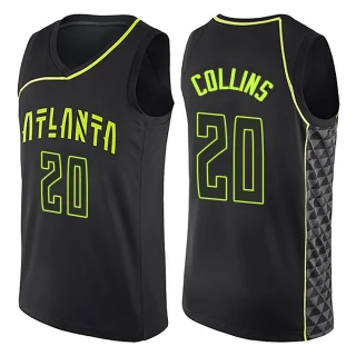 Men's John Collins Atlanta Hawks Black Swingman City Edition Jersey
