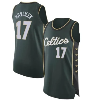 Men's John Havlicek Boston Celtics Green Authentic 2022/23 City Edition Jersey