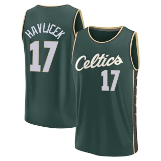 Men's John Havlicek Boston Celtics Green Fast Break 2022/23 City Edition Jersey