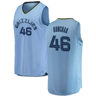 Men's John Konchar Memphis Grizzlies Light Blue Swingman 2018/19 Jersey - Statement Edition
