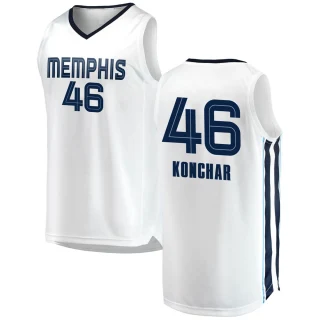 Men's John Konchar Memphis Grizzlies White Swingman 2018/19 Jersey - Association Edition