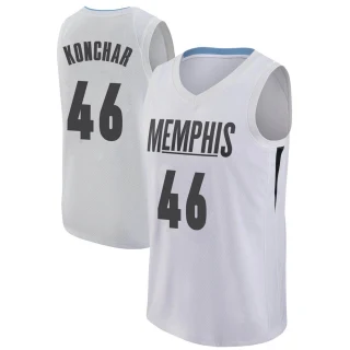 Men's John Konchar Memphis Grizzlies White Swingman Jersey - City Edition