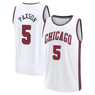 Men's John Paxson Chicago Bulls White Swingman 2022/23 City Edition Jersey