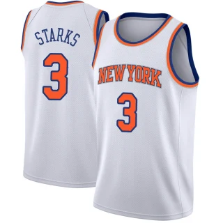 Men's John Starks New York Knicks White Swingman Jersey - Association Edition