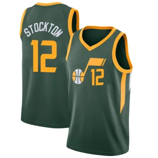 Men's John Stockton Utah Jazz Green Swingman 2018/19 Jersey - City Edition