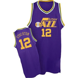Men's John Stockton Utah Jazz Purple Swingman Throwback Jersey