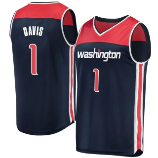 Men's Johnny Davis Washington Wizards Navy Fast Break Jersey - Statement Edition