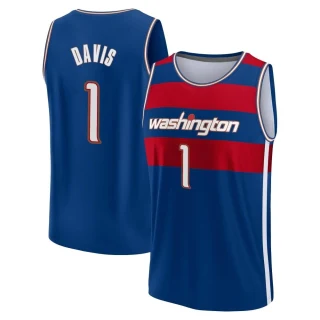 Men's Johnny Davis Washington Wizards Royal Fast Break 2021/22 Replica City Edition Jersey