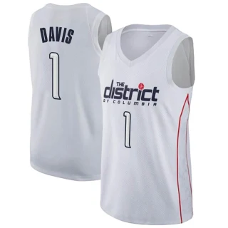 Men's Johnny Davis Washington Wizards White Swingman Jersey - City Edition
