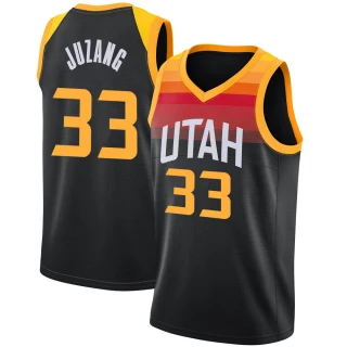 Men's Johnny Juzang Utah Jazz Black Swingman Jaz 2021/22 Diamond Icon Edition Jersey