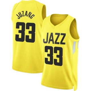 Men's Johnny Juzang Utah Jazz Gold Swingman 2022/23 City Edition Jersey