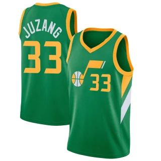 Men's Johnny Juzang Utah Jazz Green Swingman 2020/21 Jersey - Earned Edition