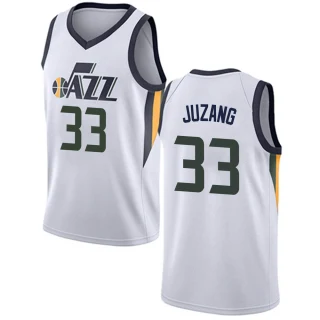 Men's Johnny Juzang Utah Jazz White Swingman Jersey - Association Edition