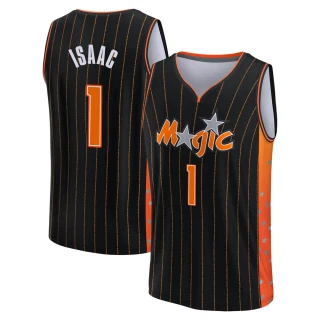 Men's Jonathan Isaac Orlando Magic Anthracite Fast Break 2021/22 Replica City Edition Jersey