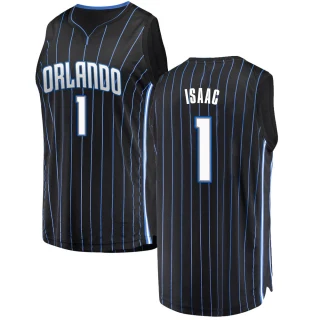 Men's Jonathan Isaac Orlando Magic Black Fast Break Jersey - Statement Edition