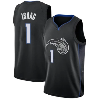 Men's Jonathan Isaac Orlando Magic Black Swingman 2018/19 Jersey - City Edition
