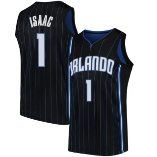 Men's Jonathan Isaac Orlando Magic Black Swingman Jersey - Statement Edition