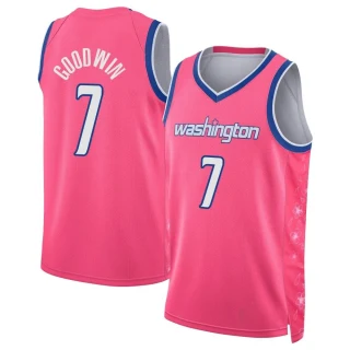 Men's Jordan Goodwin Washington Wizards Pink Swingman 2022/23 City Edition Jersey
