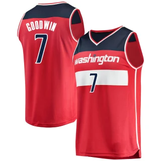 Men's Jordan Goodwin Washington Wizards Red Fast Break Jersey - Icon Edition