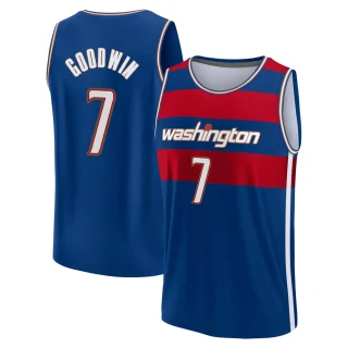 Men's Jordan Goodwin Washington Wizards Royal Fast Break 2021/22 Replica City Edition Jersey