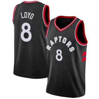 Men's Jordan Loyd Toronto Raptors Black Swingman Jersey - Statement Edition