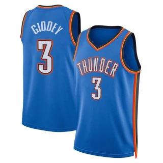 Men's Josh Giddey Oklahoma City Thunder Blue Swingman 2022/23 Icon Edition Jersey