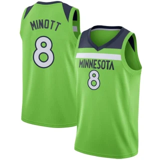 Men's Josh Minott Minnesota Timberwolves Green Swingman Jersey - Statement Edition