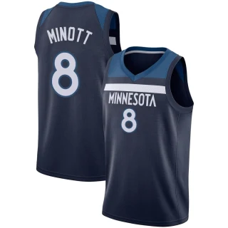 Men's Josh Minott Minnesota Timberwolves Navy Swingman Jersey - Icon Edition