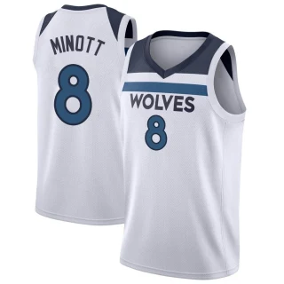 Men's Josh Minott Minnesota Timberwolves White Swingman Jersey - Icon Edition