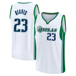 Men's Josh Reaves Dallas Mavericks White Fast Break 2021/22 Replica City Edition Jersey