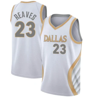 Men's Josh Reaves Dallas Mavericks White Swingman 2020/21 Jersey - City Edition