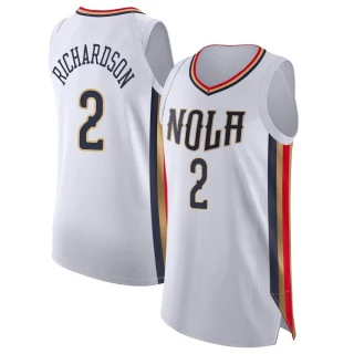 Men's Josh Richardson New Orleans Pelicans White Authentic 2021/22 City Edition Jersey