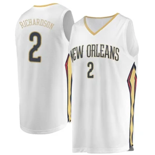 Men's Josh Richardson New Orleans Pelicans White Fast Break Jersey - Association Edition