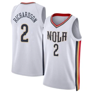 Men's Josh Richardson New Orleans Pelicans White Swingman 2021/22 City Edition Jersey