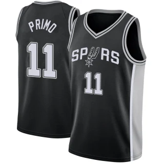 Men's Joshua Primo San Antonio Spurs Black Swingman Jersey - Icon Edition
