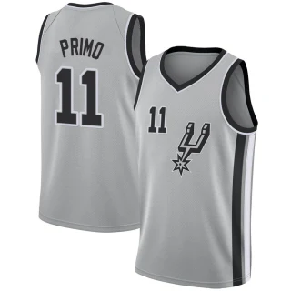 Men's Joshua Primo San Antonio Spurs Swingman Silver Jersey - Statement Edition
